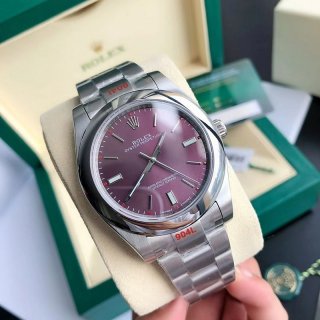 Tracked delivery Rolex replica watch Oyster Perpetual 41mm Red Grape Men's roa91324