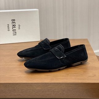 The most popular Berluti replica Lorenzo Drive Scritto Camocchio Loafers beq47393