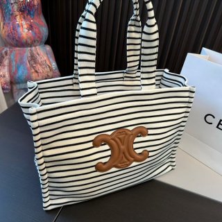 Very popular Celine replica striped large Cabas Thais tote bag Cex08381