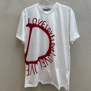 Cute Valentino replica LOVE V logo cotton short sleeve T-shirt Vun15448