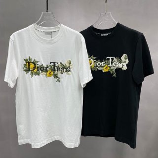 Dior TEARS T-shirt loved by many celebrities, replica cotton, 2 colors, 393J696I0849
