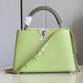 ★Safe shipping with tracking Louis Vuitton Capucines MINI Green Fake Shoulder Bag M22916