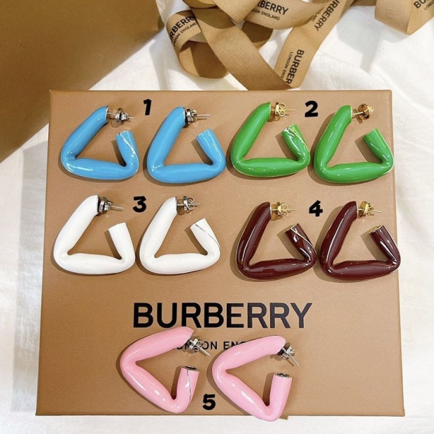 New Spring Collection Bottega Veneta Replica Triangle Earrings Silver 5 Colors boo86887