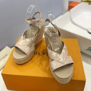 Very popular! Louis Vuitton replica sandals Monogram calf leather vub11354