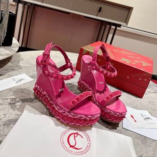 Christian Louboutin Replica Wedge Sandals PYRACLOU Shoes Rug15246