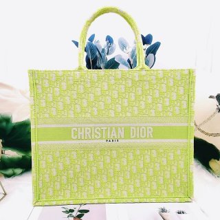 Rare color Dior book tote replica bag Dior oblique embroidery 2 sizes deh83806