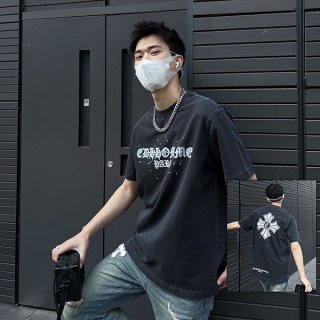 Cheap price! CHROME HEARTS T-shirt replica CH Plus black men's Kuh19579