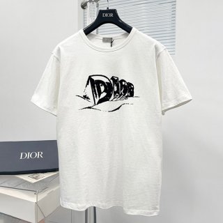 Immediate delivery Dior Men's Relaxed Fit T-shirt Replica 2 colors Free shipping dep55325