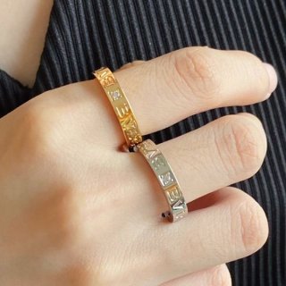Battle for Bvlgari Replica Bvlgari Double Logo Ring 2 Colors 339981