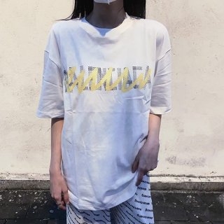 Very popular! Balenciaga replica oversized logo T-shirt bal04222