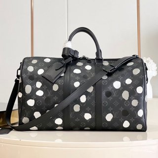 Louis Vuitton x Yayoi Kusama Replica LV x YK Keepall Bandouliere 45 M46400