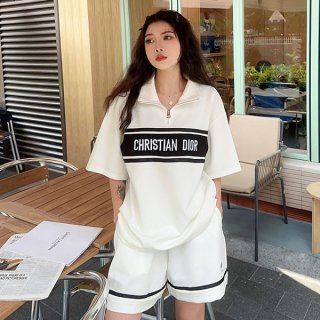 Dior Replica Logo Print T-Shirt & Shorts dew25094