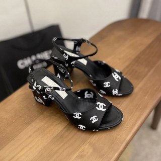 Best Price Challenge Chanel Sandals Replica Printed Lambskin she89065