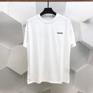 Want it? Super limited edition? ☆Celine☆T-shirt replica☆Saint Tropez flocked cotton Cez70304