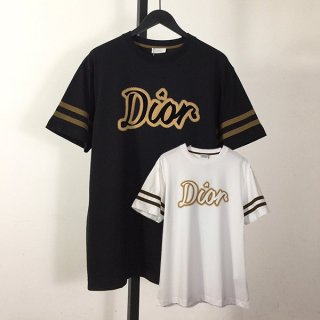 Dior "Relaxed Fit T-Shirt Fake" Cotton 2 Colors dek15402