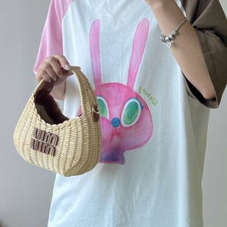 Tracking included Miu Miu Wonder fake wicker handbag myv33045