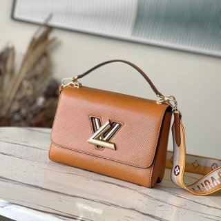 Free shipping Louis Vuitton Women's Twist Bag Replica MM Epi Logo M21555