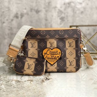 Popularity soars with NIGO collaboration - Louis Vuitton shoulder bag copy Trio Messenger M45965