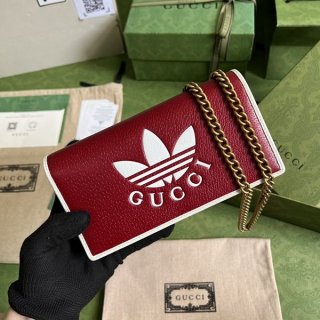 Super rare! Adidas x Gucci replica wallet shoulder bag with chain 621892 UZ3BG8847
