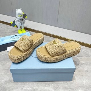 Hard to find ★ Prada sandals replica? Raffia flatform puc79247