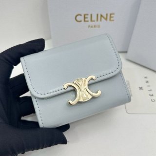 Immediate delivery Celine Triomphe Wallet Replica Peony Ceo01063