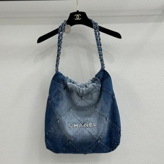 Popular Chanel Replica 22 Denim Handbag Tote SHN02479