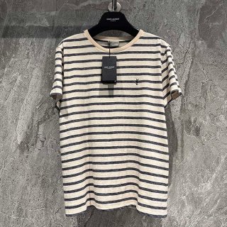 YSL Replica Marine Stripe Top with Embroidered YSL Logo Saw56496