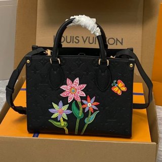 Super Hot Topic! Louis Vuitton LV x YK On the Go PM Replica Tote Bag vul85061