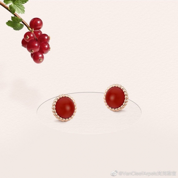 21AW new popular ☆ Van Cleef & Arpels ☆ Perle Couleur earrings fake VCARP4E000