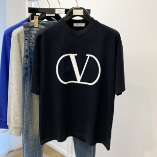 Attention ★ Valentino copy SIGNATURE print T-shirt Vuo82711