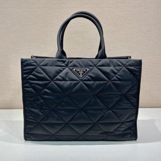 No. 1 in total sales! Prada Re-Nylon topstitched tote bag replica 2VG096 puo67071