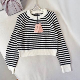Miu Miu Cashmere/Silk Check Top Replica myc85520