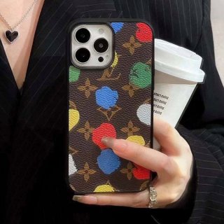 Express delivery Louis Vuitton Kusama Monogram iPhone14PRO case fake vul76782