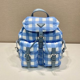 Replica Prada Vichy Check Nylon Backpack with Tracking pux39341