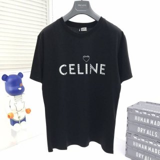 Super Hot Topic! Celine Artist Print T-Shirt Copy / Cotton Black Cen88935