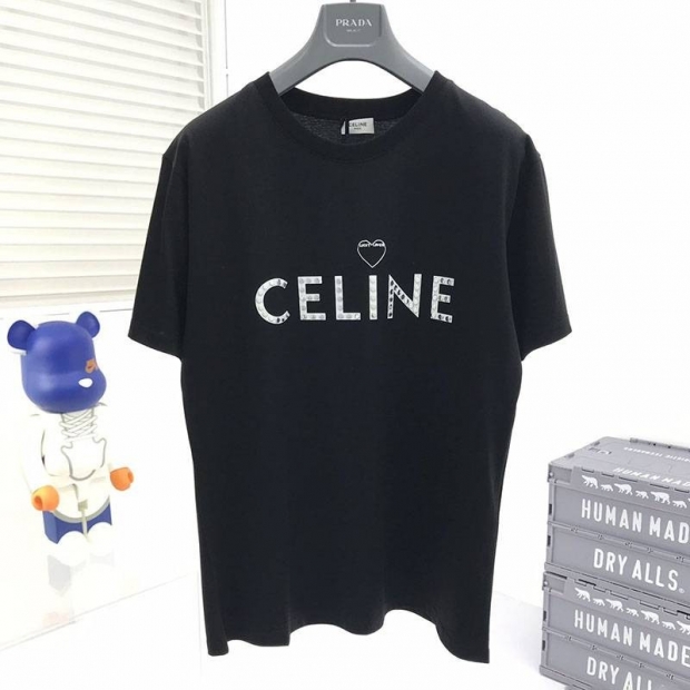 Super Hot Topic! Celine Artist Print T-Shirt Copy / Cotton Black Cen88935
