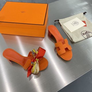 Lowest price challenge ◆ Popular women's Hermes Oasis sandals fake ers24568