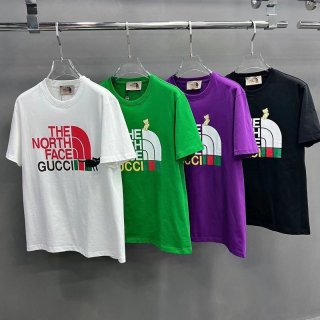 Very popular: Gucci x North Face collaboration short-sleeved T-shirt replica guh57850
