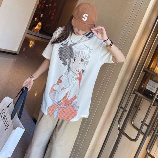 Love at first sight? Loewe Replica Chihiro Oversized Embroidered T-Shirt (Hemp & Cotton) S928Y22X01