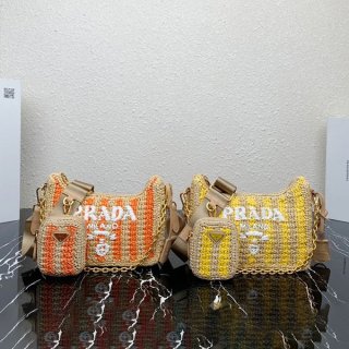 Prada Replica Re Edition 2005 Raffia Bag in 2 Colors puj02133