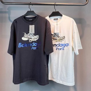 Balenciaga logo T-shirt replica unisex 2 colors baa00405