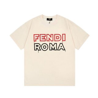 Fendi roma logo T-shirt replica feq98683