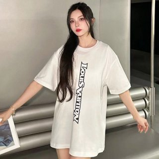 Free shipping Louis Vuitton logo T-shirt replica vuq94210