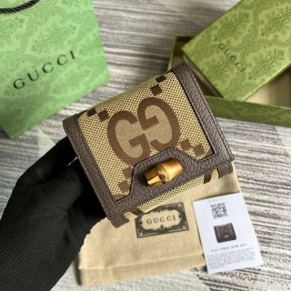 New and super limited? Gucci Diana fake Jumbo GG card case guo51568