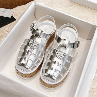 Popular all over the world? Replica Prada rubber wedge platform sandals puc15388