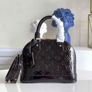 ★Japan!! Popular! Louis Vuitton Monogram Patent Leather Alma BB Copy vur09325