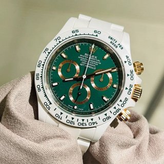 Rolex AET Replica Cosmograph Daytona Ceramic Watch BRITISH RACING GREEN rof43635