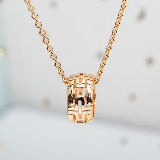 Bvlgari Parentesi Replica Openwork Small Band Necklace Buq54671
