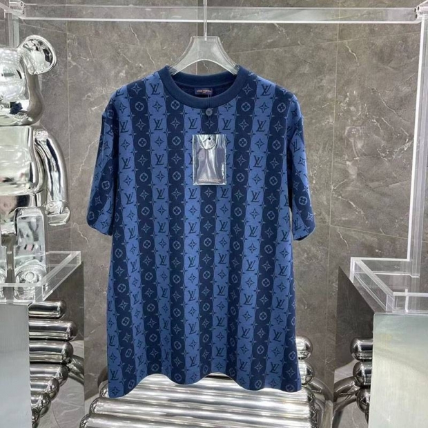 Free shipping Louis Vuitton logo T-shirt copy vuu26474