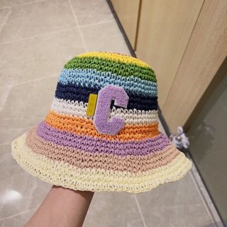Very popular!! New color Celine hat fake raffia beige Ceg48308